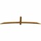 Ekena Millwork Bellingham Rough Sawn Timber Gable Bracket, Western Red Cedar, 96"W x 24"H x 2"D x 4"F, 6/12 Pitch GBW096X24X0204BEL00RWR - alternate 3